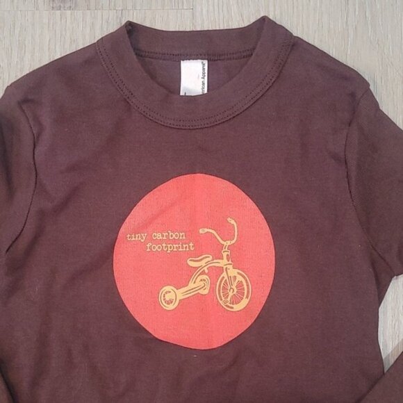 American Apparel Monkey floral boys size 2 longsleeve - Picture 2 of 5